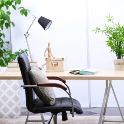 Home office desk and chair