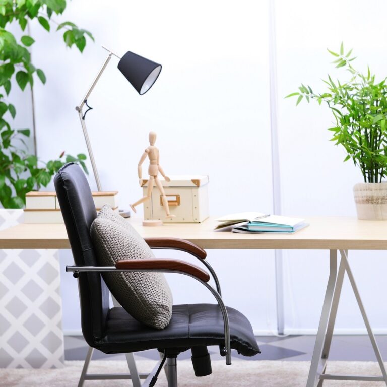Home office desk and chair