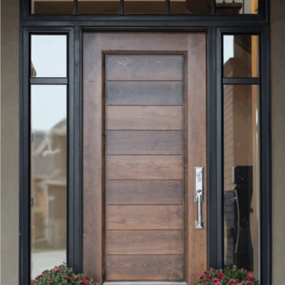Feng Shui Front door Wood and glass
